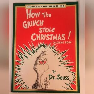 Vtge 1997 / Dr. Seuss How the Grinch Stole Christmas / Coloring Book